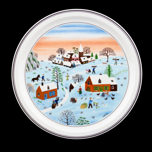 Villeroy & Boch Naif Collector Plate The Four Seasons Winter