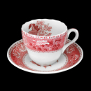 Spode Pink Camilla Kaffeetasse + Untertasse