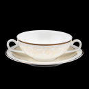 Villeroy & Boch Ivoire Cream Soup Bowl & Saucer