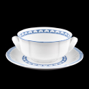 Villeroy & Boch Casa Azul Cream Soup Bowl & Saucer 2nd Choice