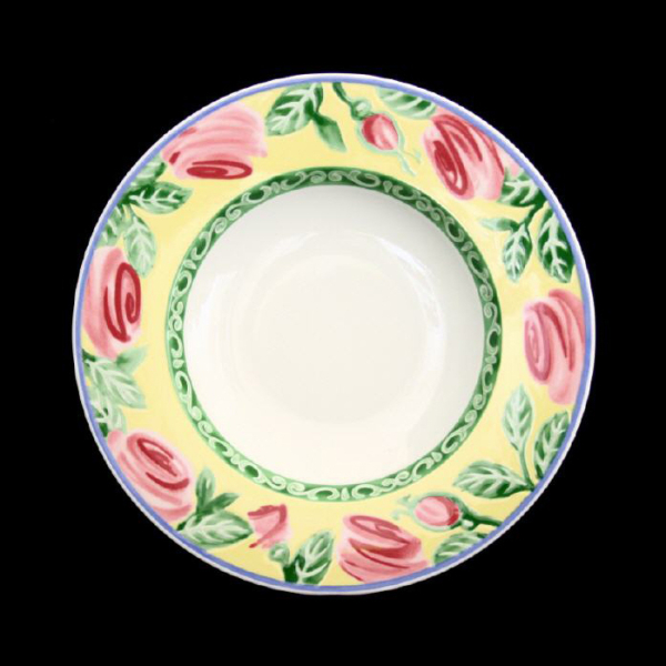 Villeroy & Boch Gallo Design Switch Summerhouse Rim Soup Bowl A Rose In Excellent Condition