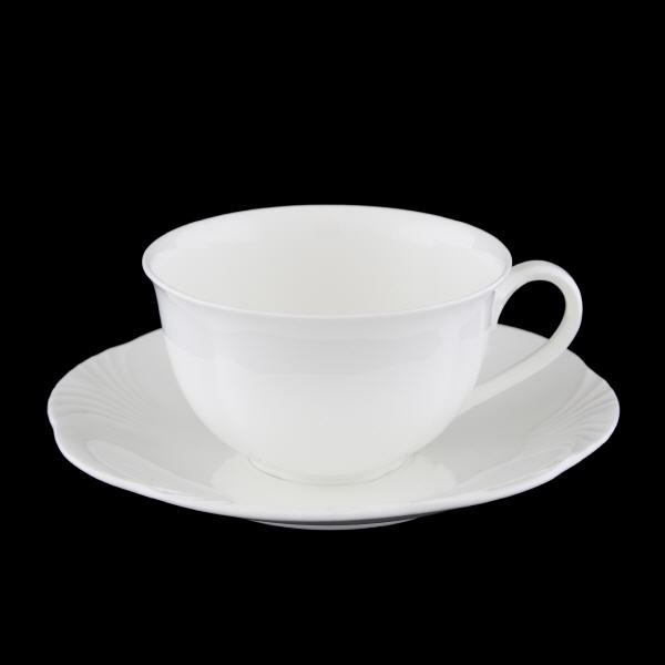 Villeroy & Boch Arco White (Arco Weiss) Breakfast Cup & Saucer