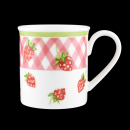 Villeroy & Boch Strawberry Mug & Saucer In Excellent Condition