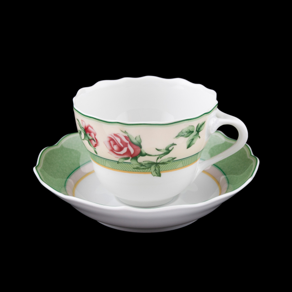 Hutschenreuther Medley Parklane Coffee Cup & Saucer with Inner Circle 2nd Choice