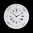 Villeroy & Boch Alt Luxemburg Wanduhr rund Vitro...