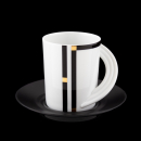 Rosenthal Cupola Nera Coffee Cup & Saucer Black Matte