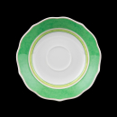 Hutschenreuther Medley Summerdream Coffee Cup & Saucer with Inner Circle Green