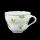 Hutschenreuther Medley Summerdream Coffee Cup & Saucer with Inner Circle Green