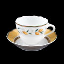 Hutschenreuther Medley Alfabia Coffee Cup & Saucer with Inner Circle