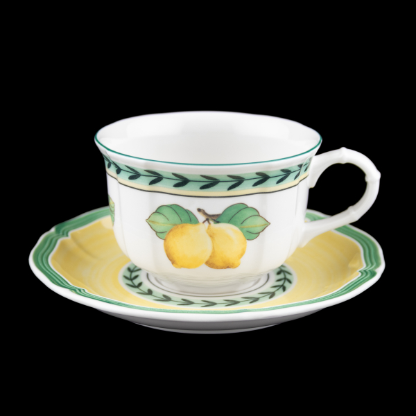 Villeroy & Boch French Garden Tea Cup & Saucer Vitro Porcelain In Excellent Condition