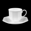 Villeroy & Boch Heinrich Astoria White (Astoria Weiss) Coffee Cup & Saucer In Excellent Condition