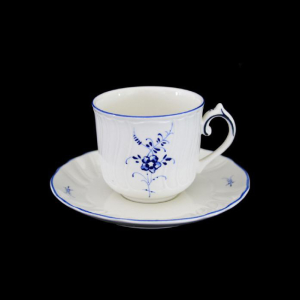Villeroy & Boch Old Luxembourg (Alt Luxemburg) Demitasse Espresso Cup & Saucer Vitro Porcelain