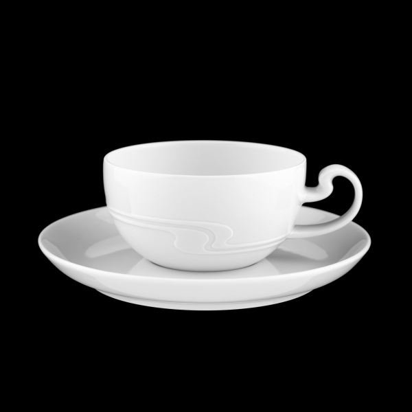 Rosenthal Asimmetria White (Asimmetria Weiss) Tea Cup Small & Saucer