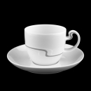 Rosenthal Asimmetria Grey (Asimmetria Schiefer) Demitasse Espresso Cup & Saucer In Excellent Condition