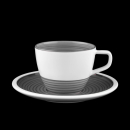 Villeroy & Boch Manufacture Gris Coffee Cup & Saucer