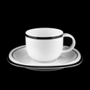 Rosenthal Suomi Anthracite Black (Suomi Anthrazit) Coffee Cup & Saucer In Excellent Condition