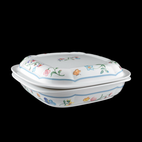 Villeroy & Boch Mariposa Square Casserole with Ceramic Lid 28 cm In Excellent Condition
