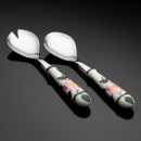 Villeroy & Boch Wildrose Cutlery Salad Servers Set