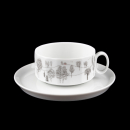 Rosenthal Polygon Winter Journey (Polygon Winterreise) Tea Cup & Saucer In Excellent Condition