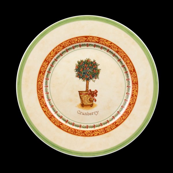 Villeroy & Boch Festive Memories Salad Plate Topiary Cranberry