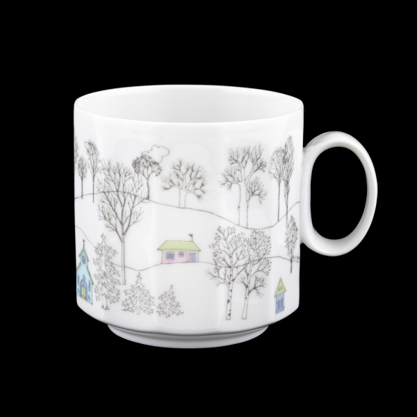 Rosenthal Polygon Winter Journey (Polygon Winterreise) Coffee Cup In Excellent Condition