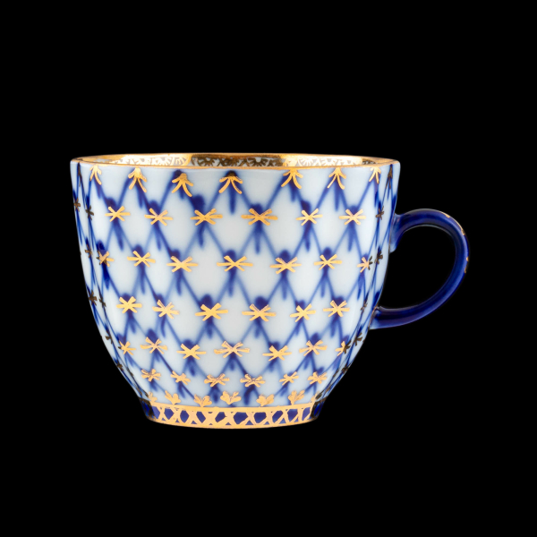 Lomonosow Cobalt Net (Kobaltnetz) Coffee Cup In Excellent Condition