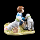 Villeroy & Boch Farmers Spring Candle Holder Boy with Little Sheep
