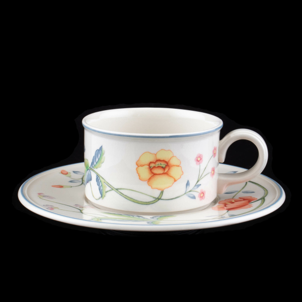 Villeroy & Boch Albertina Tea Cup & Saucer In Excellent Condition