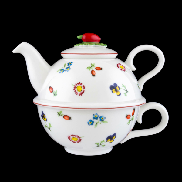 Villeroy & Boch Petite Fleur Teapot Tea for One Premium Porcelain