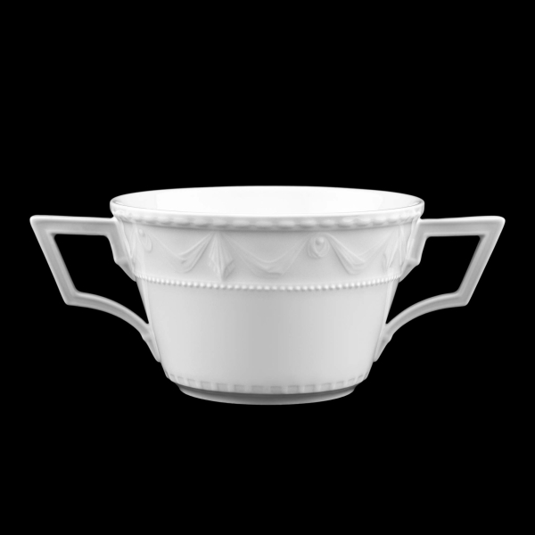 KPM Kurland White (Kurland Weiss) Cream Soup Bowl