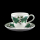 Wedgwood Napoleon Ivy Footed Demitasse Espresso Cup & Saucer
