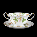 Wedgwood Wild Strawberry Cream Soup Bowl & Saucer In...