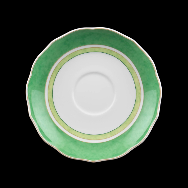 Hutschenreuther Medley Summerdream Saucer Teacup Green In Excellent Condition