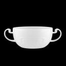 Rosenthal Asimmetria White (Asimmetria Weiss) Cream Soup Bowl & Saucer