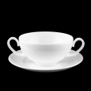 Wedgwood Solar Shape 225 Cream Soup Bowl & Saucer In...