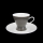 Rosenthal Form 2000 Secunda Gray (Form 2000 Secunda Grau) Coffee Cup & Saucer