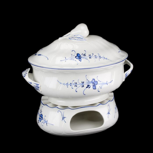 Villeroy & Boch Old Luxembourg (Alt Luxemburg) Soup Tureen with Warmer Stand Vitro Porcelain