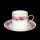 Royal Limoges Rose de Paris Coffee Cup & Saucer