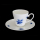 Rosenthal Romance Blue Flowers (Romanze in Blau) Demitasse Espresso Cup & Saucer