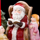 Villeroy & Boch Fairytale Park Szene Santa mit Buch