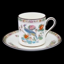 Wedgwood Kutani Crane Mokkatasse + Untertasse