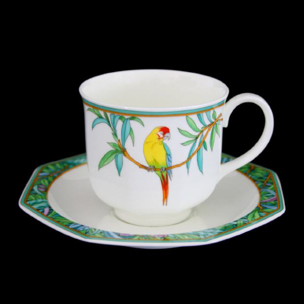 Villeroy & Boch Heinrich Amazona Coffee Cup & Saucer In Excellent Condition
