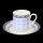 Villeroy & Boch Azurea Demitasse Espresso Cup & Saucer Tiles