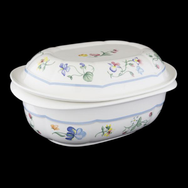Villeroy & Boch Mariposa Oval Microwave Baker with Lid / Covered Casserole 30 cm