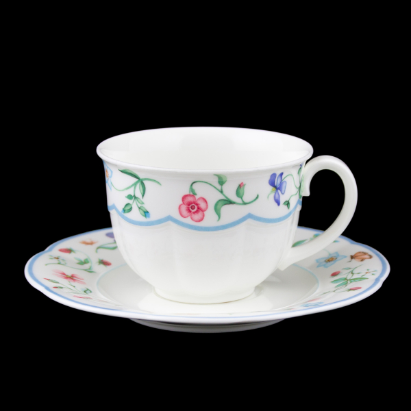 Villeroy & Boch Mariposa Coffee Cup & Saucer In Excellent Condition