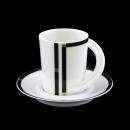 Rosenthal Cupola Nera Espressotasse + Untertasse