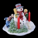 Villeroy & Boch Christmas Toys Kinder bauen Schneemann im V&B-Geschenkkarton