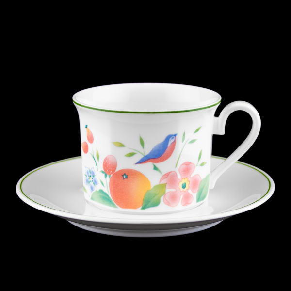 Villeroy & Boch Gallo Design Orangerie Coffee Cup & Saucer In Excellent Condition