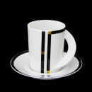 Rosenthal Cupola Nera Kaffeetasse + Untertasse