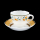 Hutschenreuther Medley Alfabia Demitasse Espresso Cup & Saucer